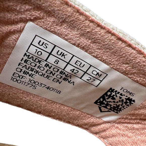 Toms Viv Pom Pom Slide Sandal Womens 10 Natural Hemp Casual Slip On Open Toe - Picture 4 of 5